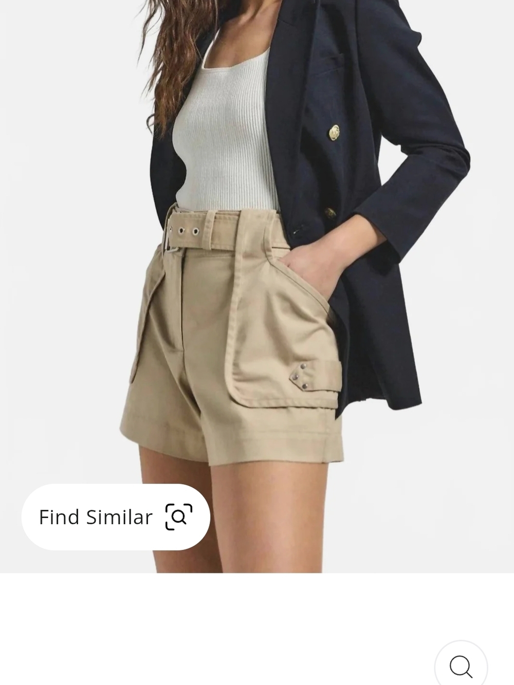 Derek Lam Monterey  High-Waisted Belted Utility Shorts  Size 2 NWT